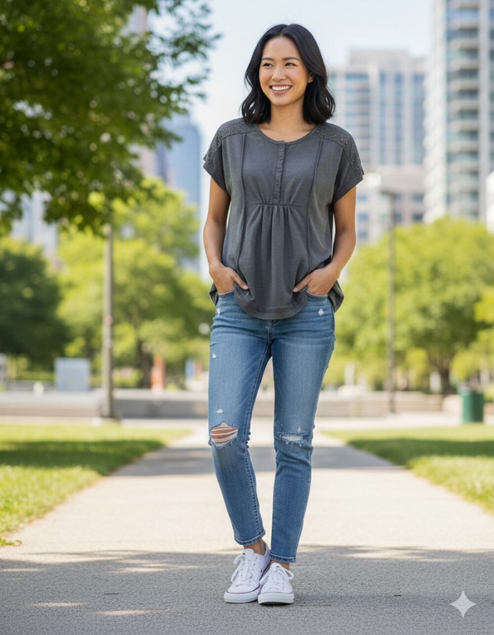 Knox Rose Lace Detail Top